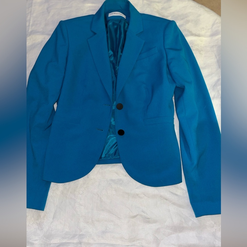 Calvin Klein Women's Vibrant Blue Blazer